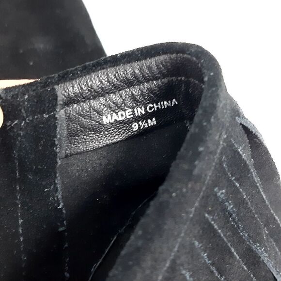 Kate Spade women's Betsie Too Fringed Black Suede Ankle Boots Booties US 9,5M - Picture 13 of 14